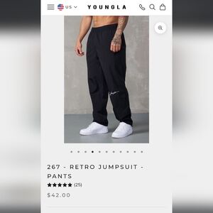 Youngla Retro Jumpsuit Pants Large